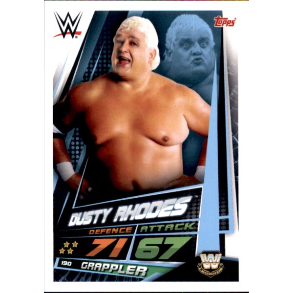 Karte 190 - Dusty Rhodes  - WW LEGENDS  - WWE Slam Attax Universe