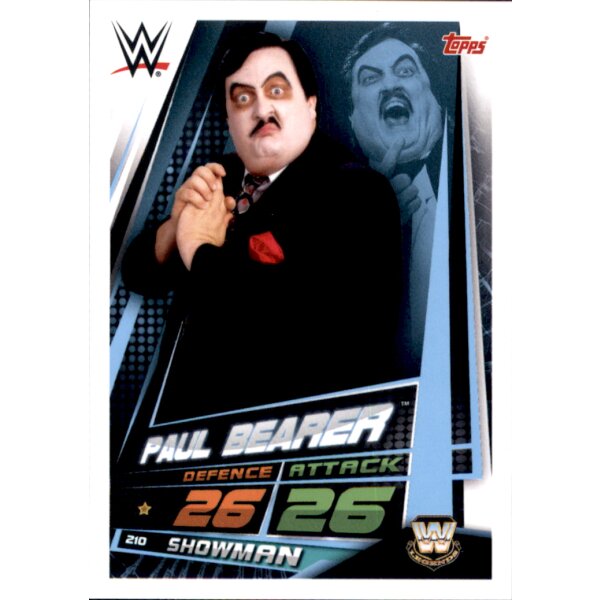 Karte 210 - Paul Bearer - WW LEGENDS  - WWE Slam Attax Universe