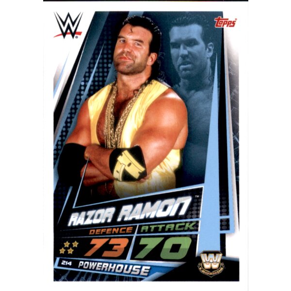 Karte 214 - Razor Ramon  - WW LEGENDS  - WWE Slam Attax Universe