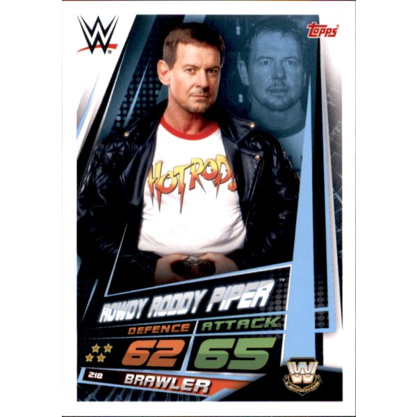 Karte 218 - Rowdy Roddy Piper - WW LEGENDS  - WWE Slam Attax Universe