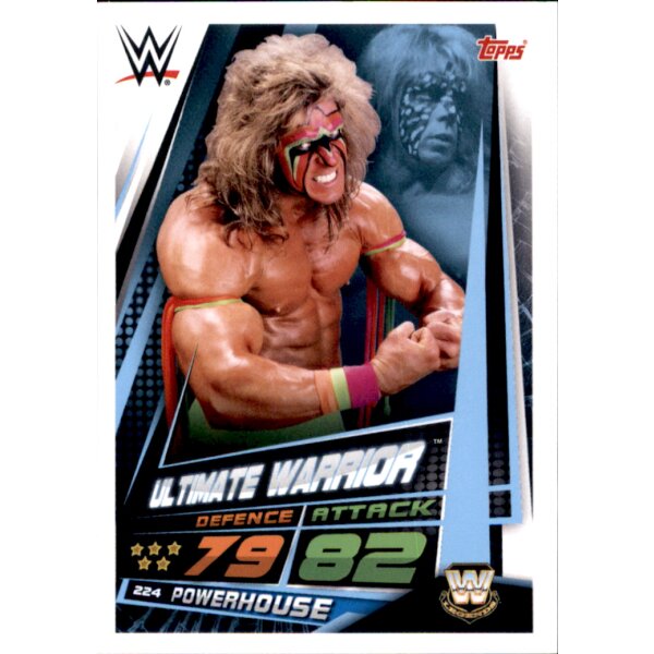 Karte 224 - Ultimate Warrior  - WW LEGENDS  - WWE Slam Attax Universe