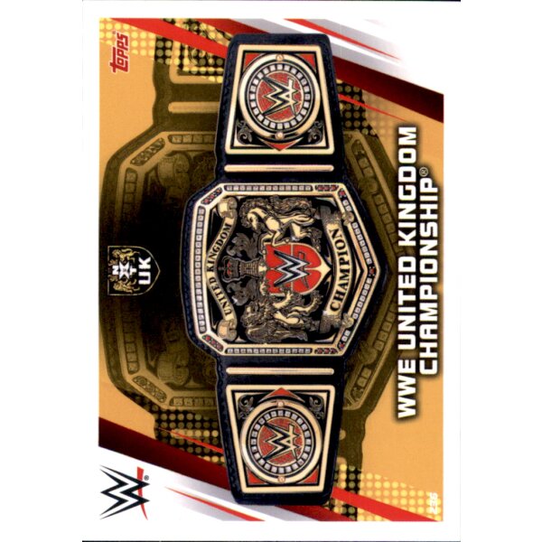 Karte 236 - WWE UNITED KINDOM CHAMPIONSHIP - Championships - WWE Slam Attax Universe