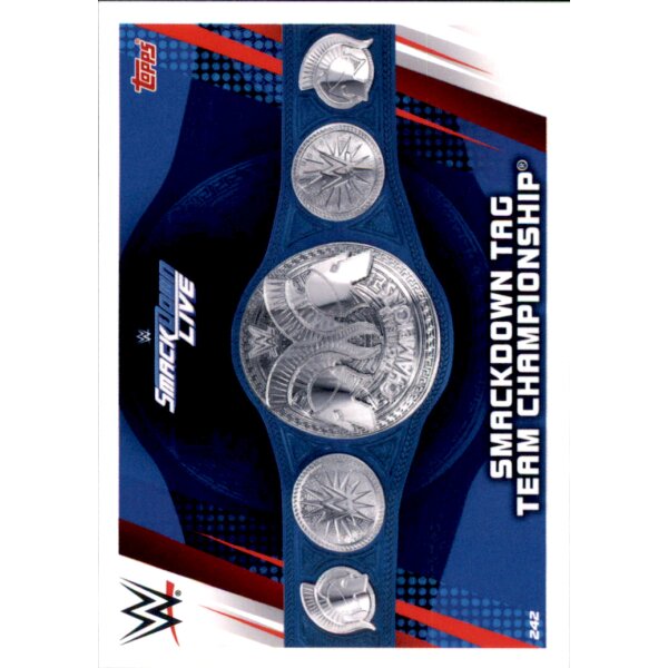 Karte 242 - Smackdown Tag Team Championship - Championships - WWE Slam Attax Universe