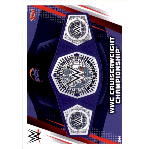 Karte 244 - WWE Cruiserweight  Championship - Championships - WWE Slam Attax Universe