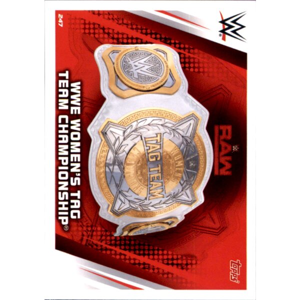 Karte 247 - WWE Womens Tag Team Championship - Championships - WWE Slam Attax Universe