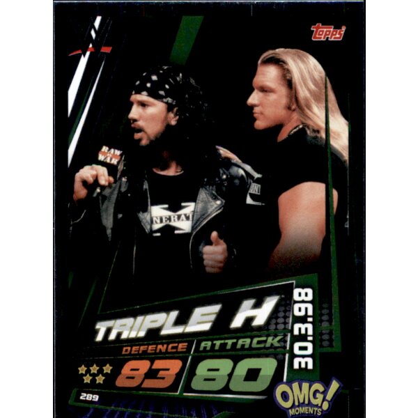 Karte 289 - Tripleh - Omg moments  - WWE Slam Attax Universe