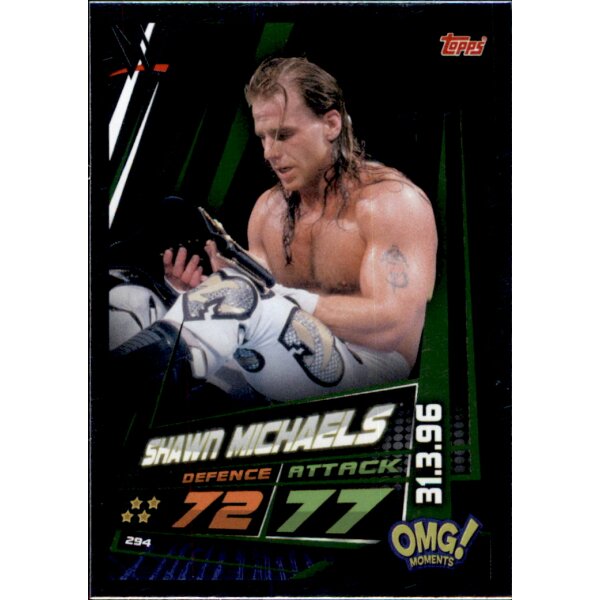 Karte 294 - Shawn Michaels - Omg moments  - WWE Slam Attax Universe