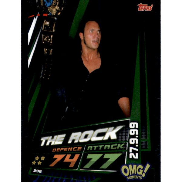 Karte 296 - The Rock - Omg moments  - WWE Slam Attax Universe