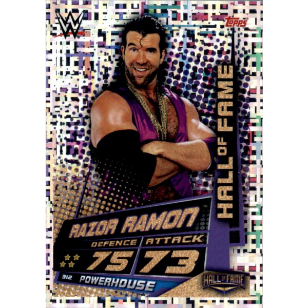 Karte 312 - Razor Ramon  - Hall of Fame  - WWE Slam Attax Universe