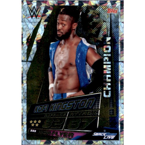 Karte 333 - Kofi Kingston - Champions - WWE Slam Attax Universe