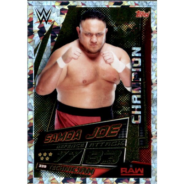 Karte 339 - Samoa Joe - Champions - WWE Slam Attax Universe