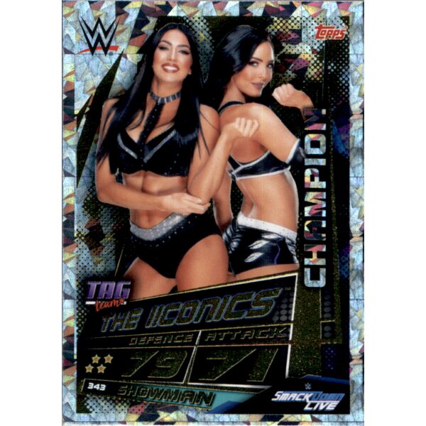 Karte 343 - The Iiconics  - Champions - WWE Slam Attax Universe