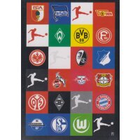 P1 Bundesliga Club Logos - Puzzle Karte - 2019/2020