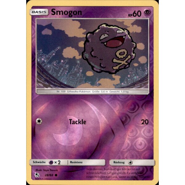 28/68 - Smogon - Verborgenes Schicksal - Reverse Holo