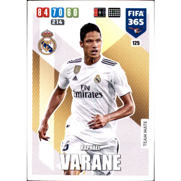 125 - Raphael Varane  - Basis Karte - 2020