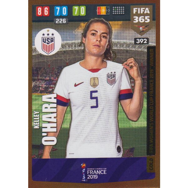 392 - Kelley O Hara - Womens World Cup Winner  - 2020