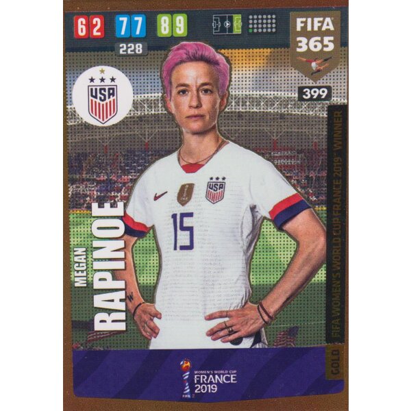 399 - Megan Rapinoe - Womens World Cup Winner  - 2020