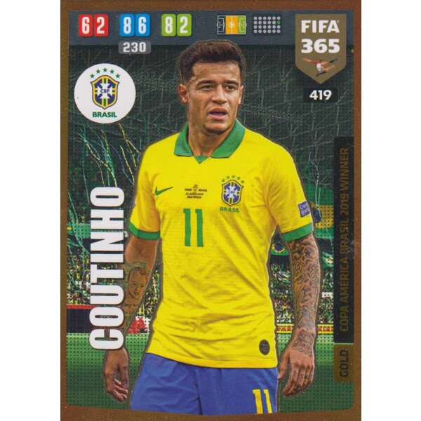 419 - Philippe Coutinho - Copa America Brasil 2019 Winner  - 2020