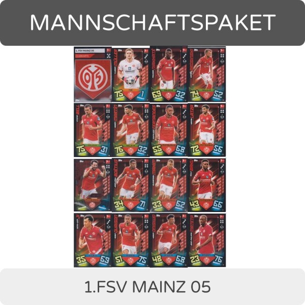 Topps Match Attax - 2019/20 - Mannschaftspaket - 1. FSV Mainz 05