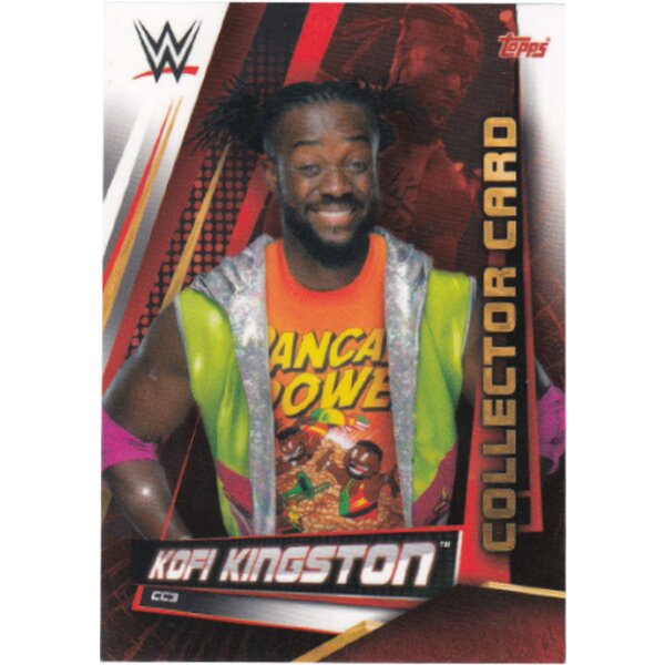 Karte CC3 - Kofi Kingston - Collector Card - WWE Slam Attax - Universe