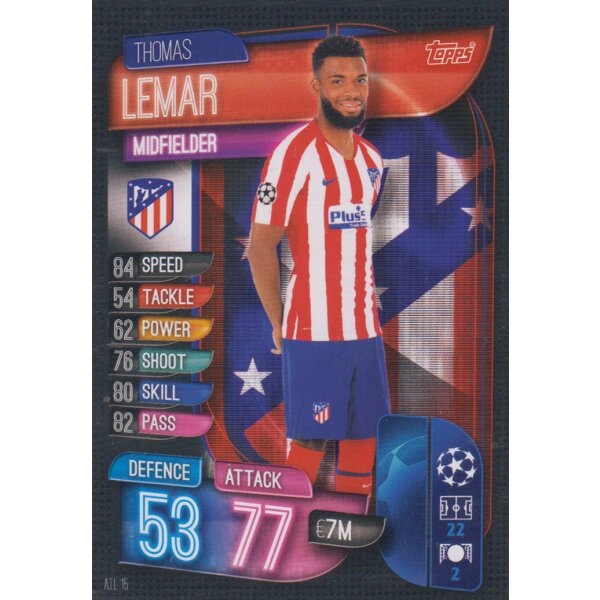 ATL15  - Thomas Lemar - Basis Karte - 2019/2020