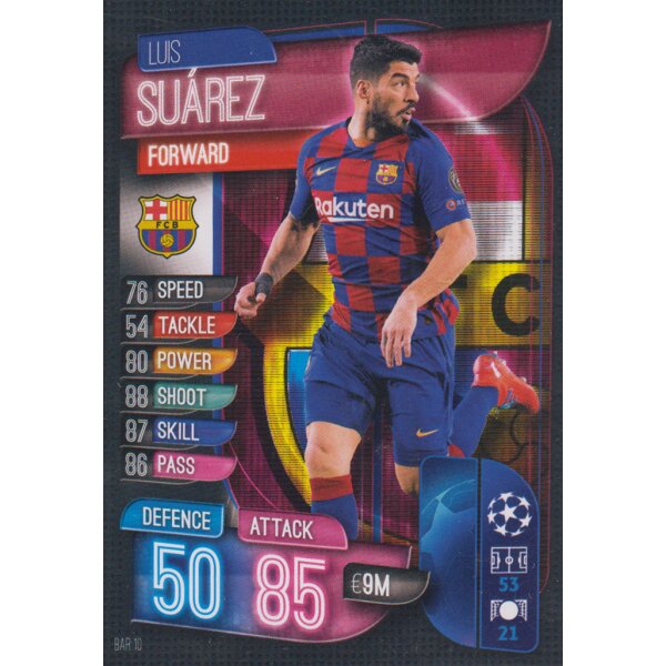 BAR10  - Luis Suarez  - Basis Karte - 2019/2020