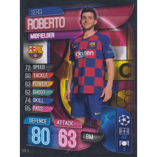 BAR15  - Sergi Roberto  - Basis Karte - 2019/2020