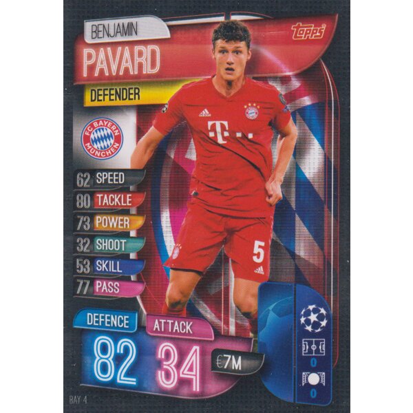 BAY4  - Benjamin Pavard - Basis Karte - 2019/2020