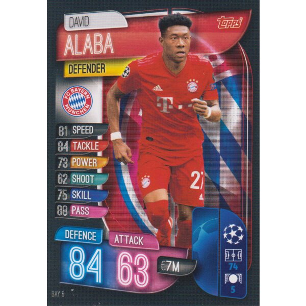 BAY6  - David Alaba  - Basis Karte - 2019/2020