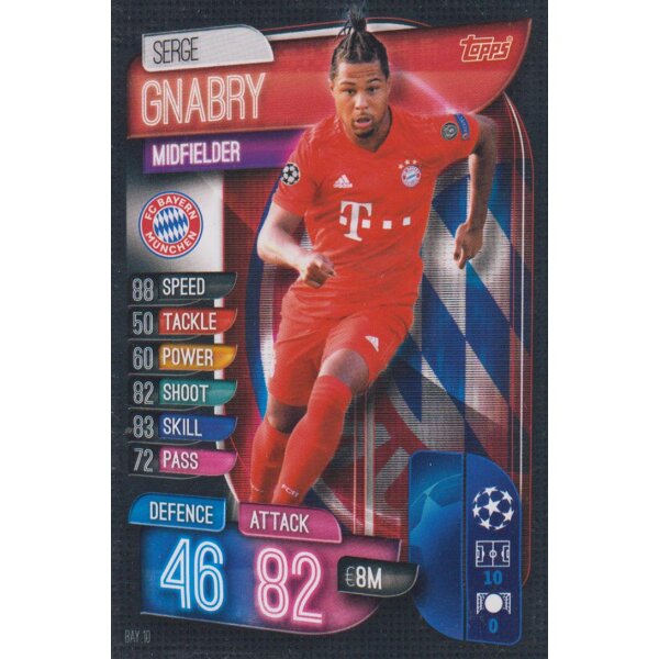 BAY10  - Serge Gnabry - Basis Karte - 2019/2020