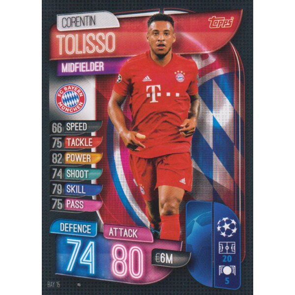 BAY15  - Corentin Tolisso - Basis Karte - 2019/2020