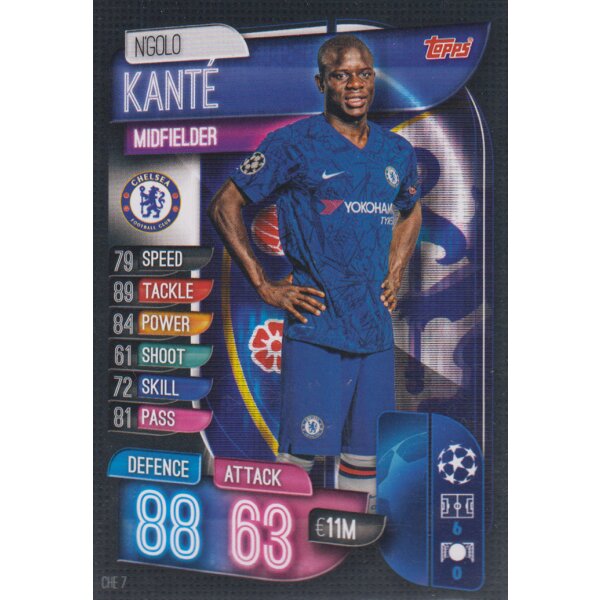 CHE7  - NGolo Kante - Basis Karte - 2019/2020