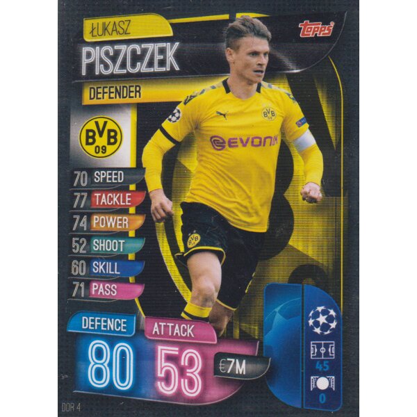 DOR4  - Lukasz Piszczek - Basis Karte - 2019/2020