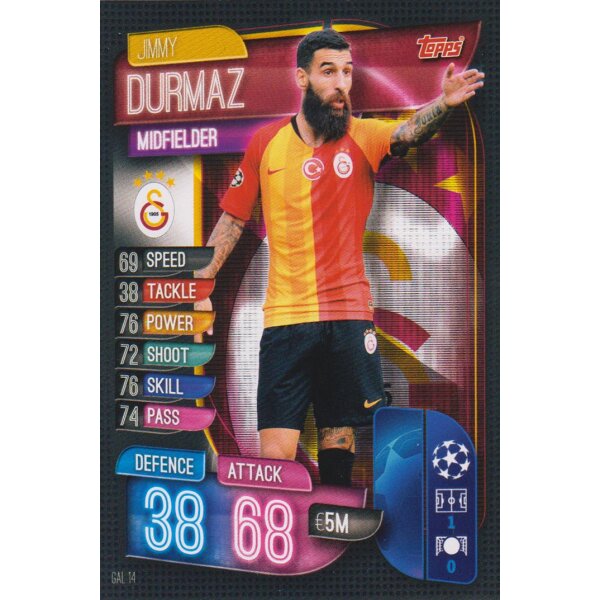 GAL14  - Jimmy Durmaz - Basis Karte - 2019/2020