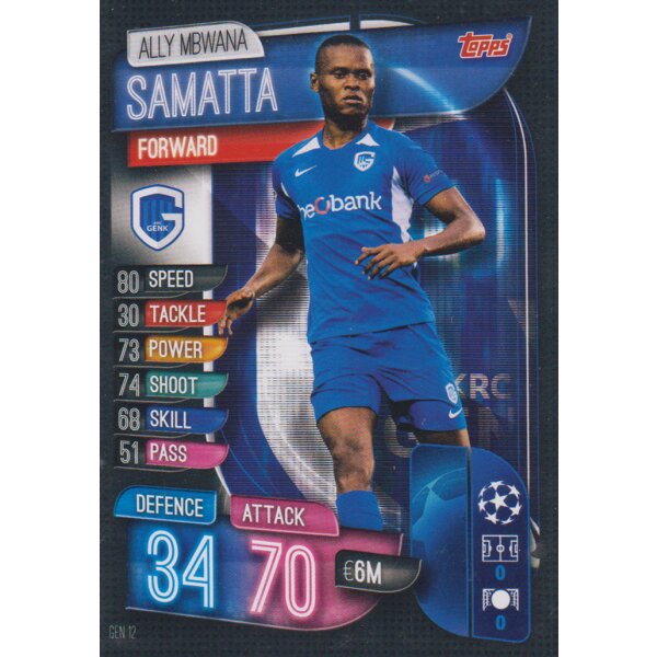 GEN12  - Ally Mbwana Samatta - Basis Karte - 2019/2020