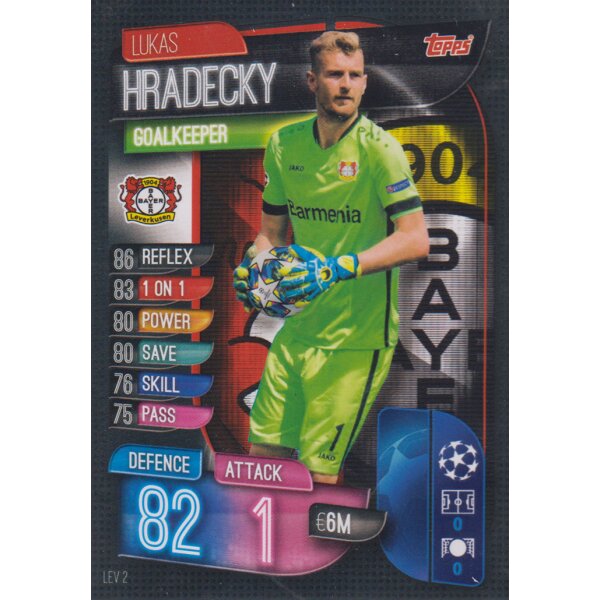 LEV2  - Lukas Hradecky - Basis Karte - 2019/2020