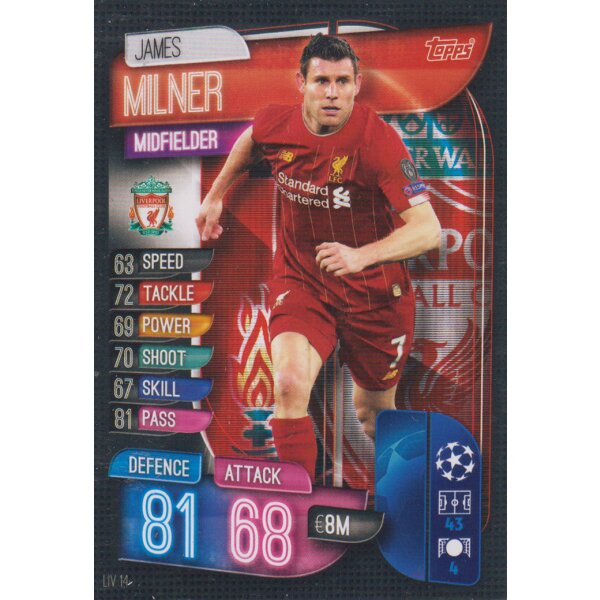 LIV14  - James Milner  - Basis Karte - 2019/2020