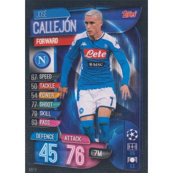 NAP9  - Jose Callejon - Basis Karte - 2019/2020