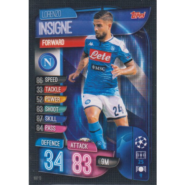 NAP10  - Lorenzo Insigne - Basis Karte - 2019/2020