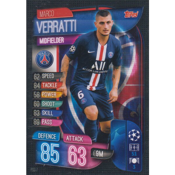 PSG7  - Marco Varratti - Basis Karte - 2019/2020