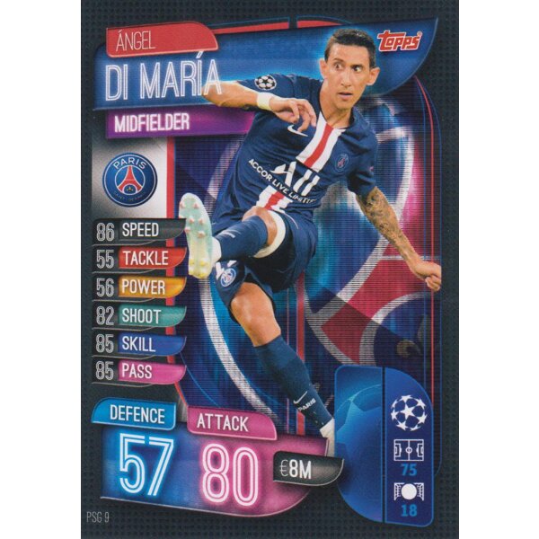 PSG9  - Angel Di Maria - Basis Karte - 2019/2020