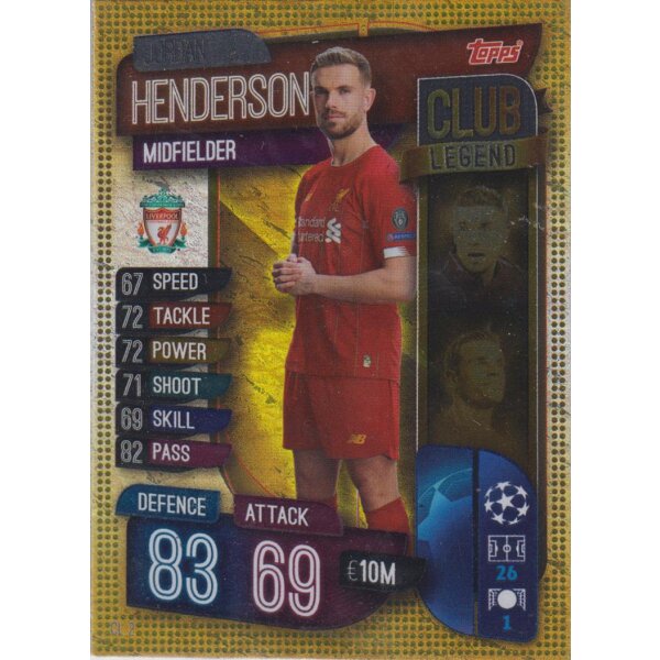 CL2  - Jordan Henderson - Club Legend - 2019/2020