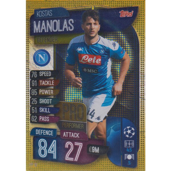 PP10  - Kostas Manolas - Pro Performer - 2019/2020