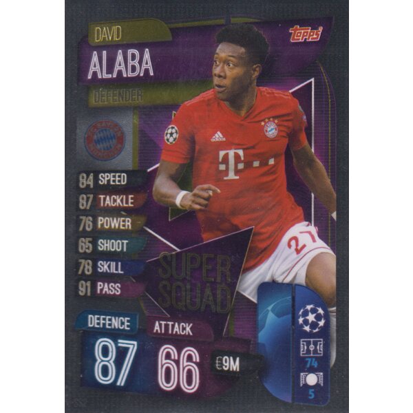 SS2  - David Alaba - Super Squad - 2019/2020