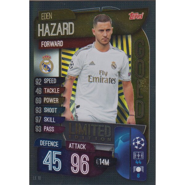 LE10 - Eden Hazard - Limitierte Karte - 2019/2020