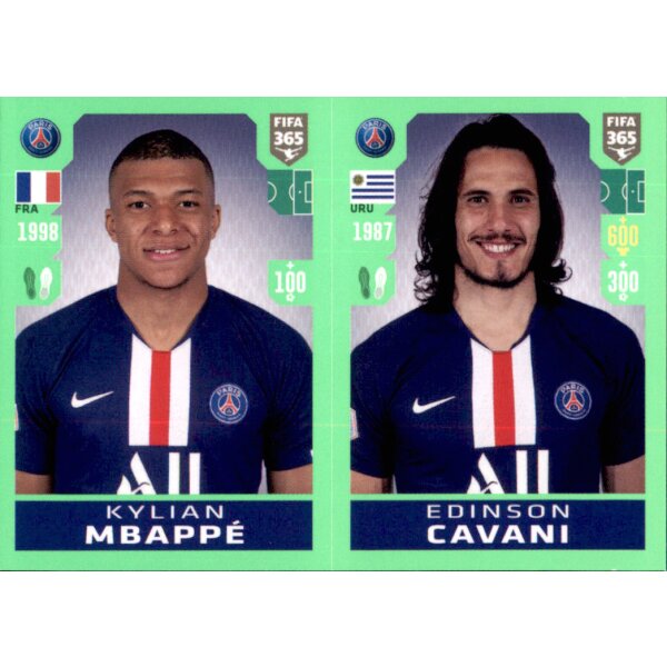 Sticker 153 - Kylian Mbappe - Edinson Cavani