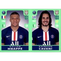 Sticker 153 - Kylian Mbappe - Edinson Cavani