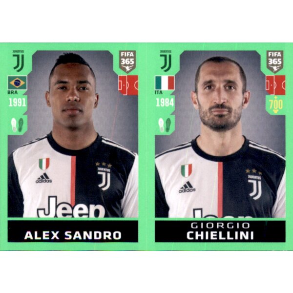 Sticker 237 - Alex Sandro - Giorgio Chiellini