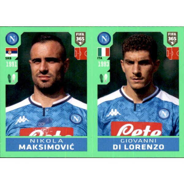 Sticker 256 - Nikola Maksimovic - Giovanni Di Lorenzo