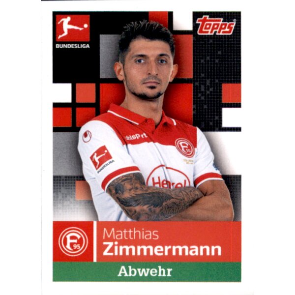 TOPPS Bundesliga 2019/2020 - Sticker 82 - Matthias Zimmermann
